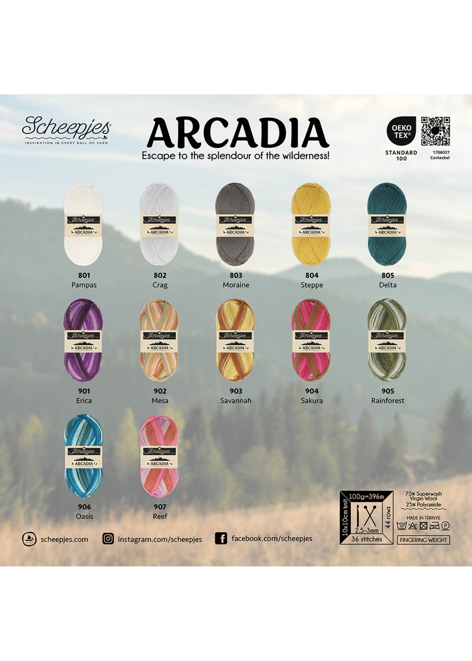 Scheepjes Arcadia 100g - 802 Crag