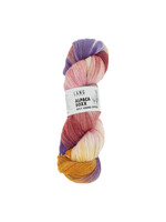 LangYarns Alpaca Soxx 4-ply Hand Dyed - 0001 Violet/rood/geel