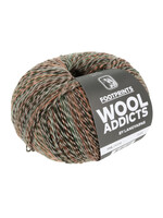 WoolAddicts Footprints - 0008 Oranje/groen/bruin