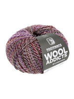 WoolAddicts Footprints - 0011 Lila/fuchsia/bruin