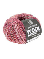 WoolAddicts Footprints - 0012 Rose/donker groen