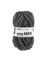 LangYarns Super Soxx Color 4-ply - 0454 Zwart/violet Perfect Mix