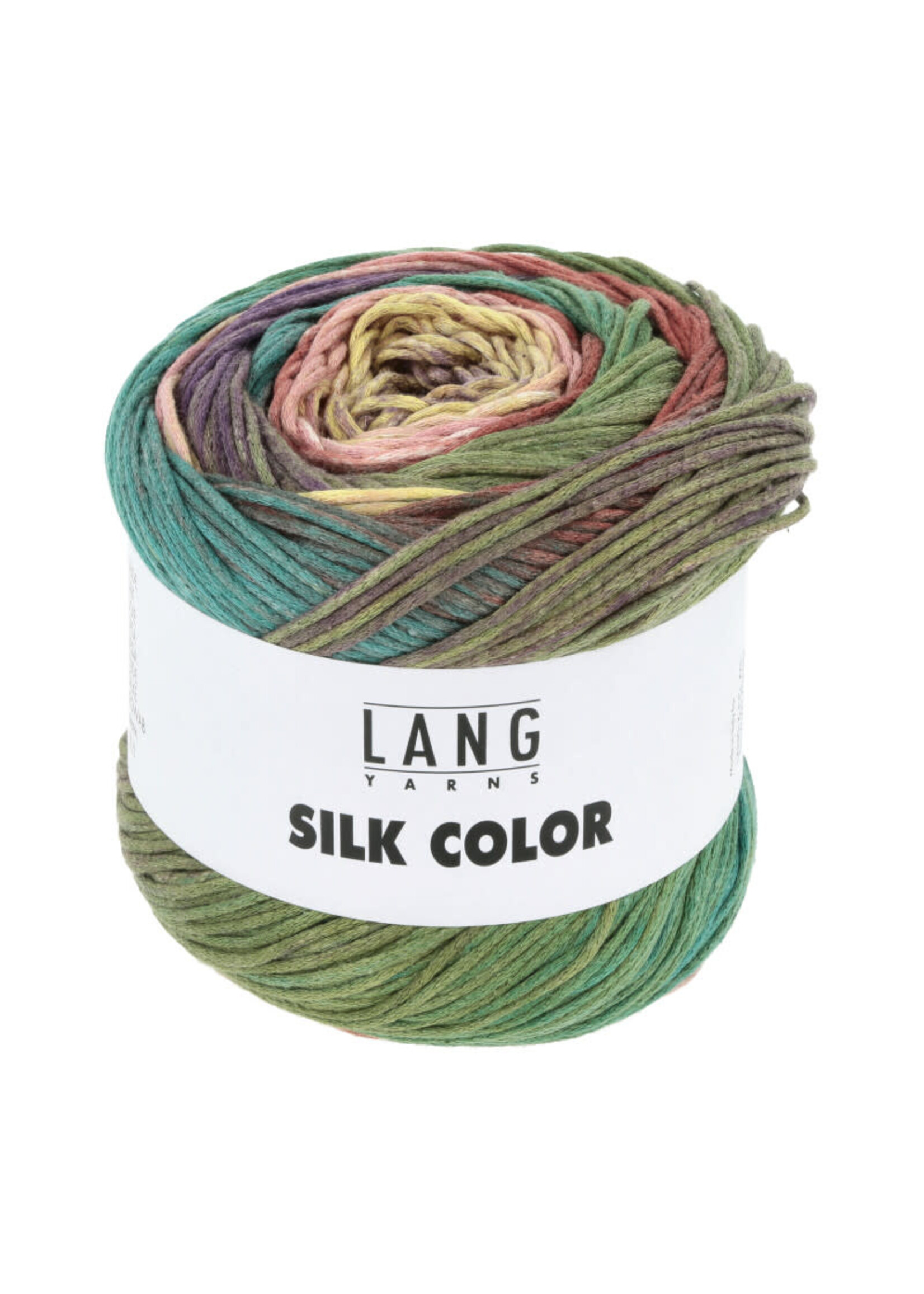 LangYarns Silk Color - 0006 Lila/groen/zalm