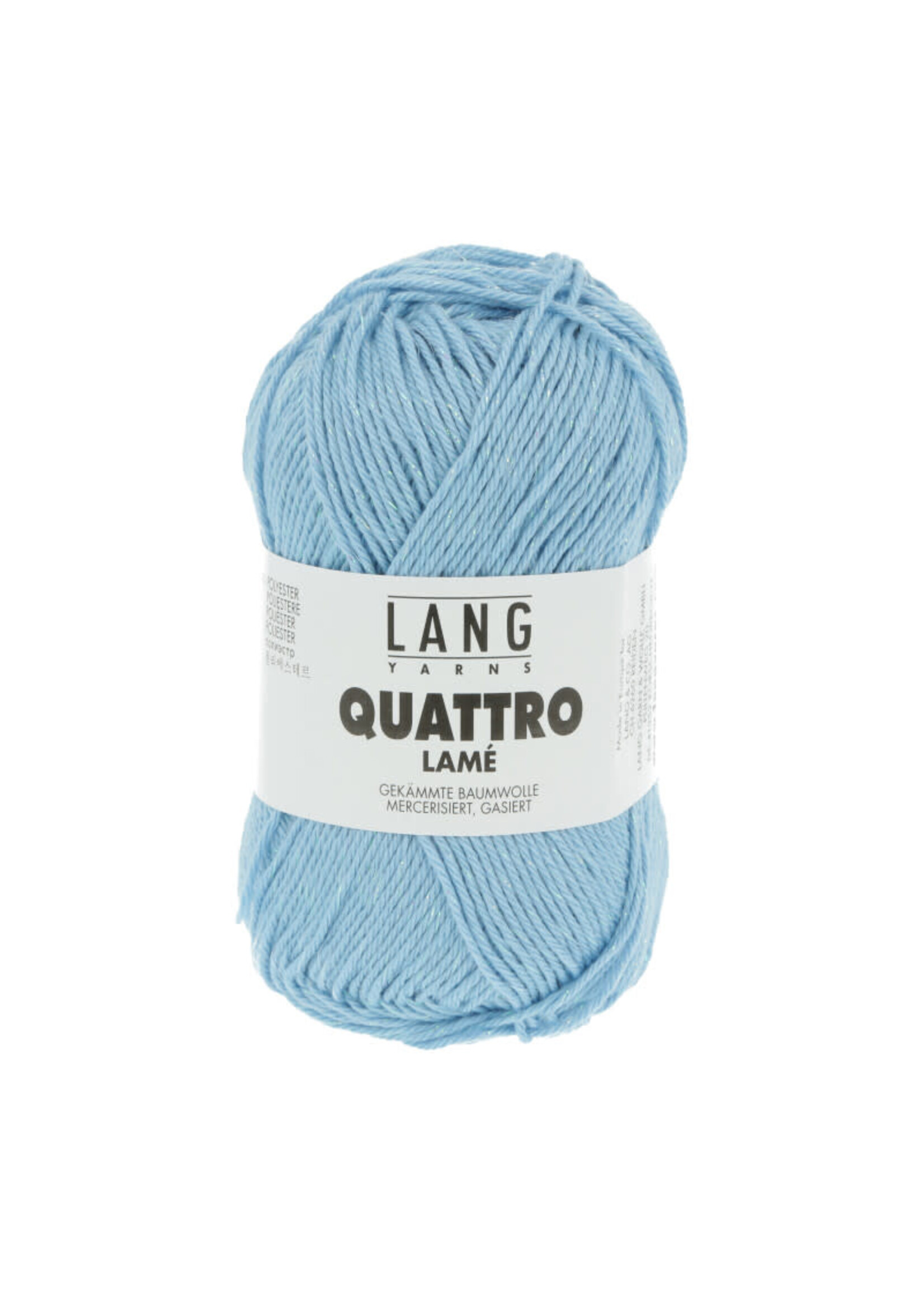 LangYarns Quattro Lamé - 0021 Licht blauw