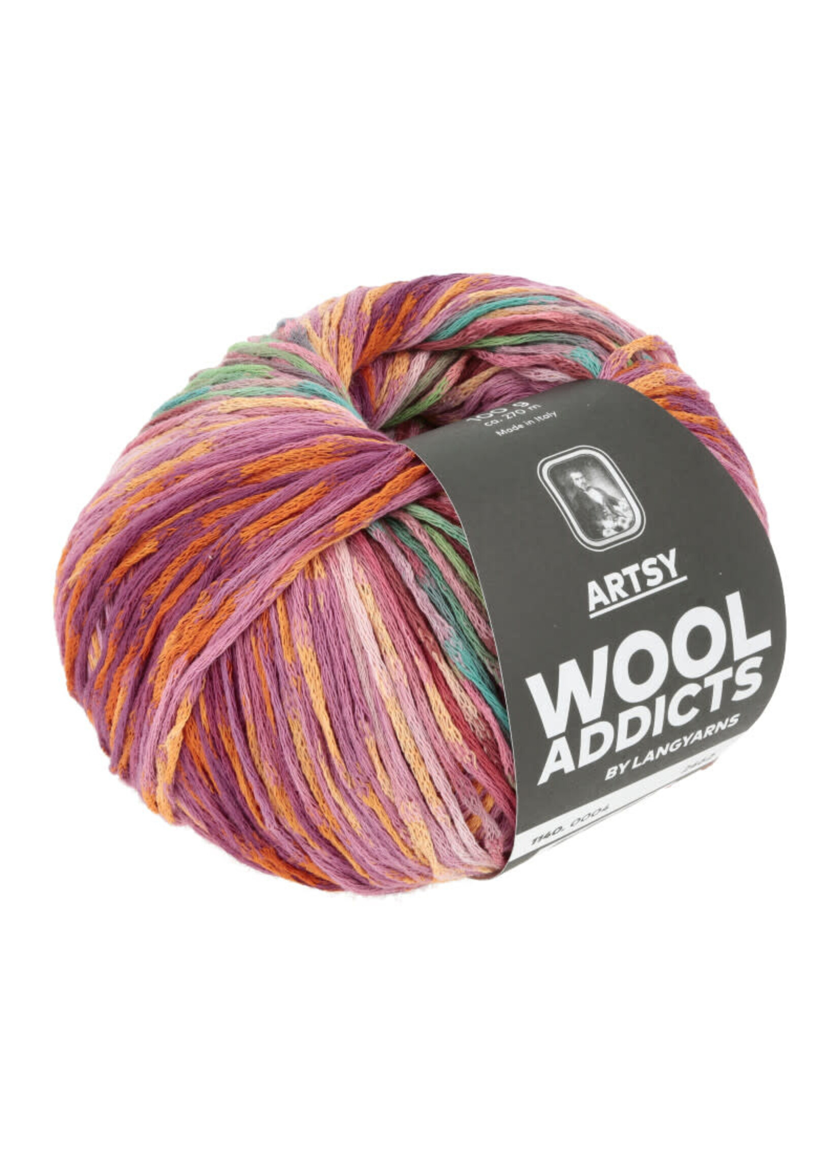 WoolAddicts Artsy - 0004 Oranje/rose