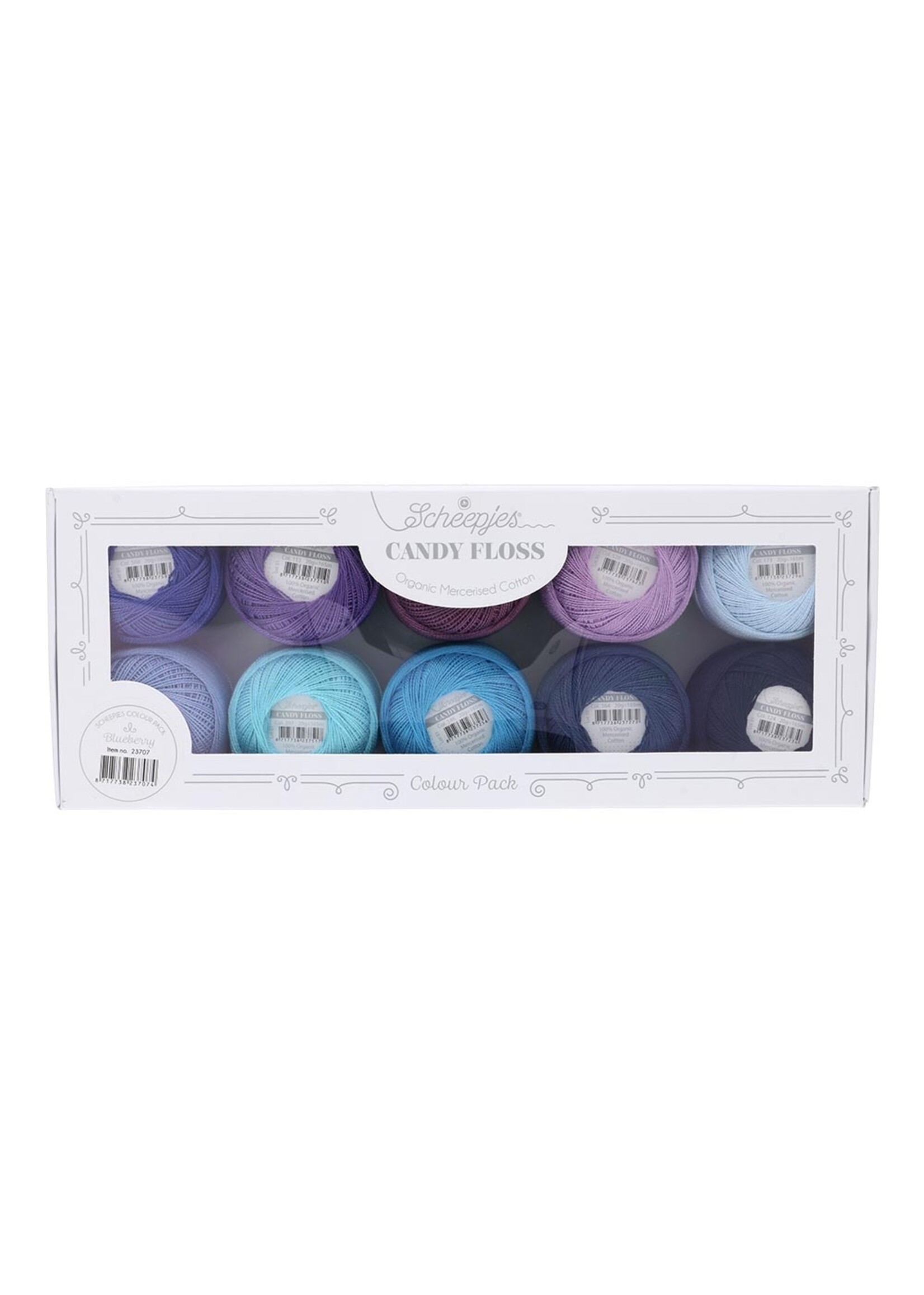 Scheepjes Candy Floss colour pack 10x20gr - Blueberry