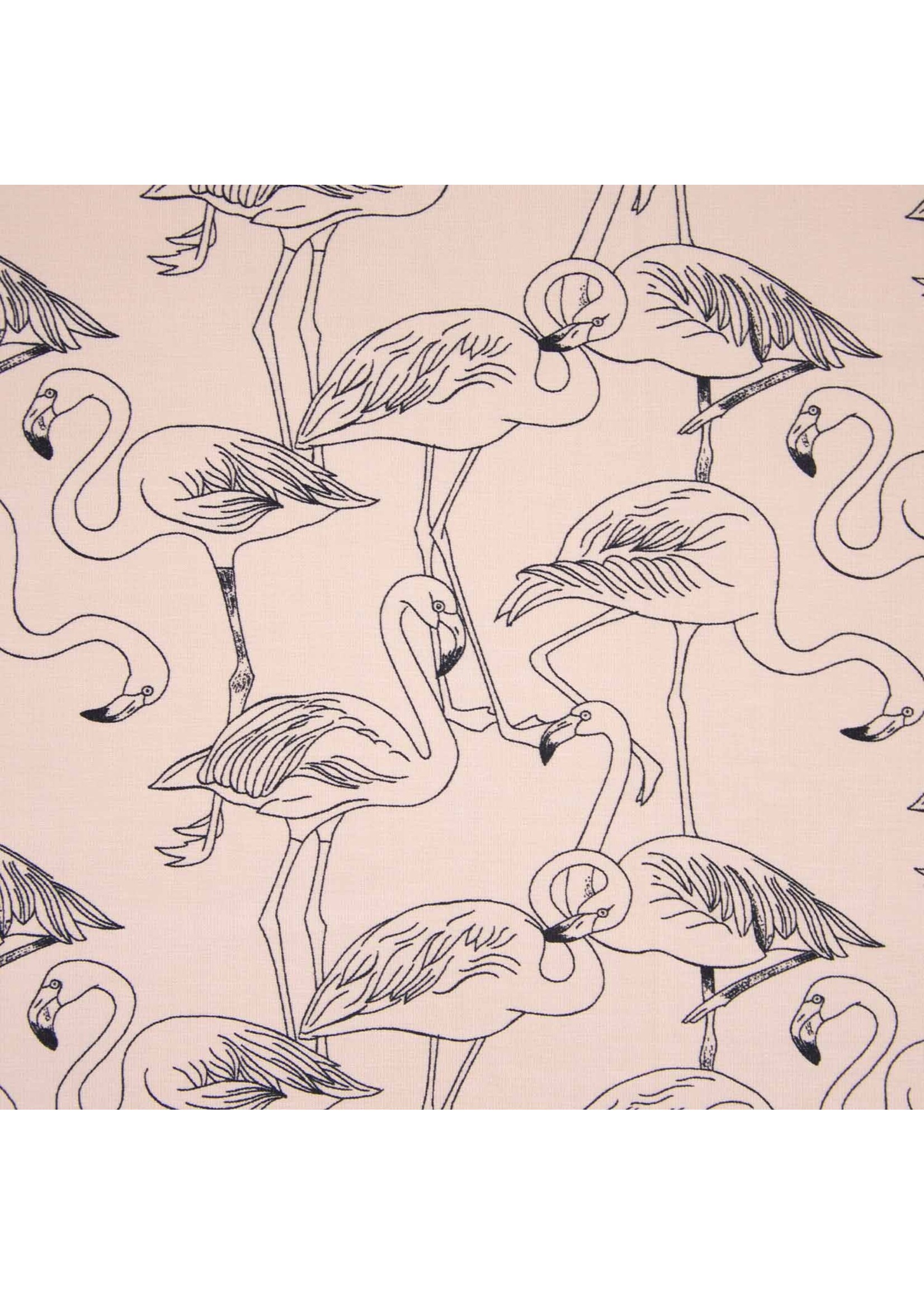 Katia Fabrics Jersey - Coral Flamingo's