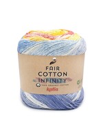 Katia Fair Cotton Infinity 102 - Blauw-Pistache-Geel-Oranje