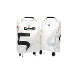 Trend Marine Sailcloth shopping bag foldable on wheels Sea King black