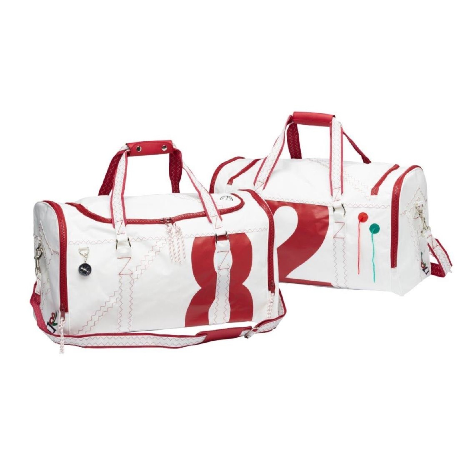 Trend Marine Sailcloth weekend bag with compartment for wet clothing Sea Lord red