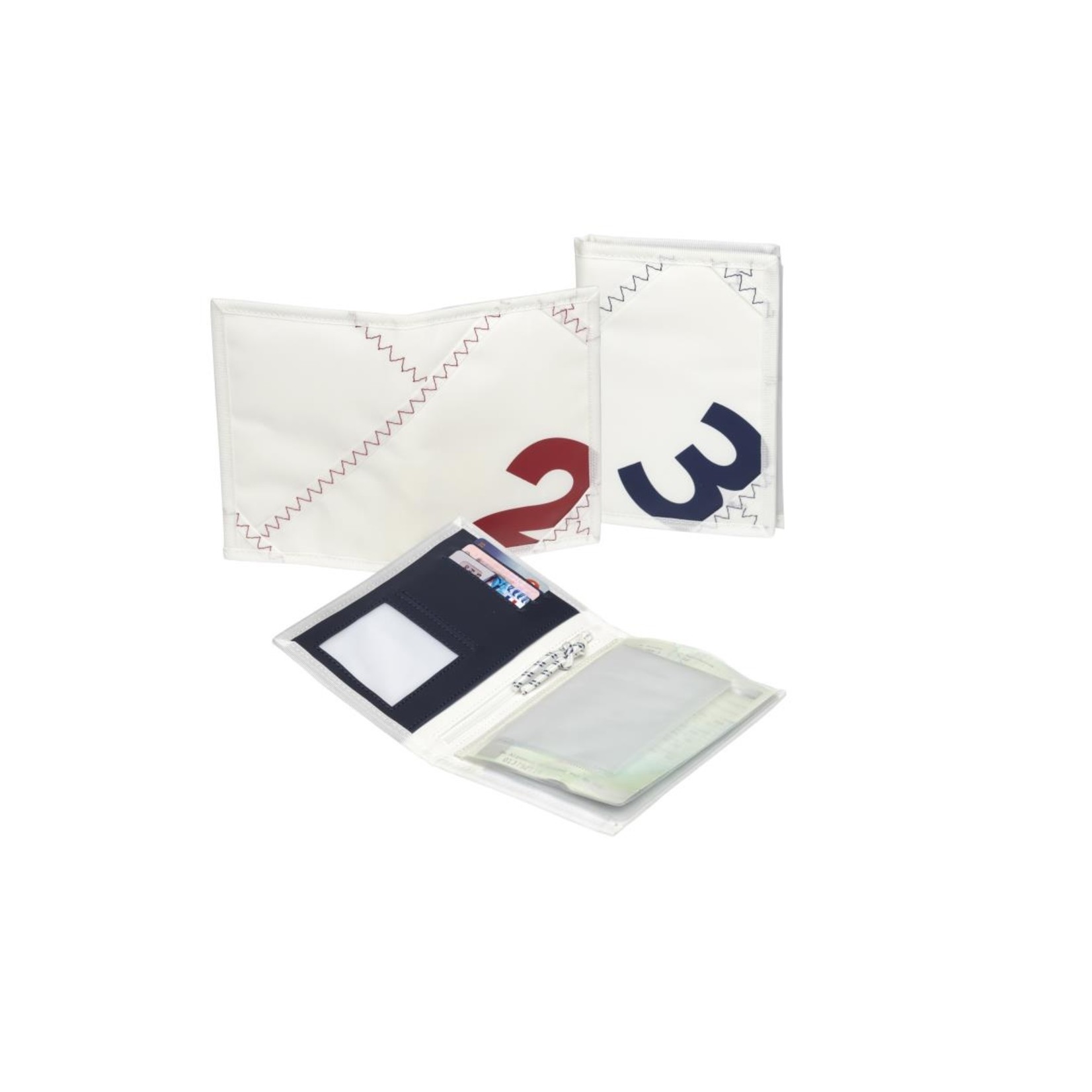 Trend Marine Sailcloth wallet for driving / sailing / registration certificate Sea License Wallet navy