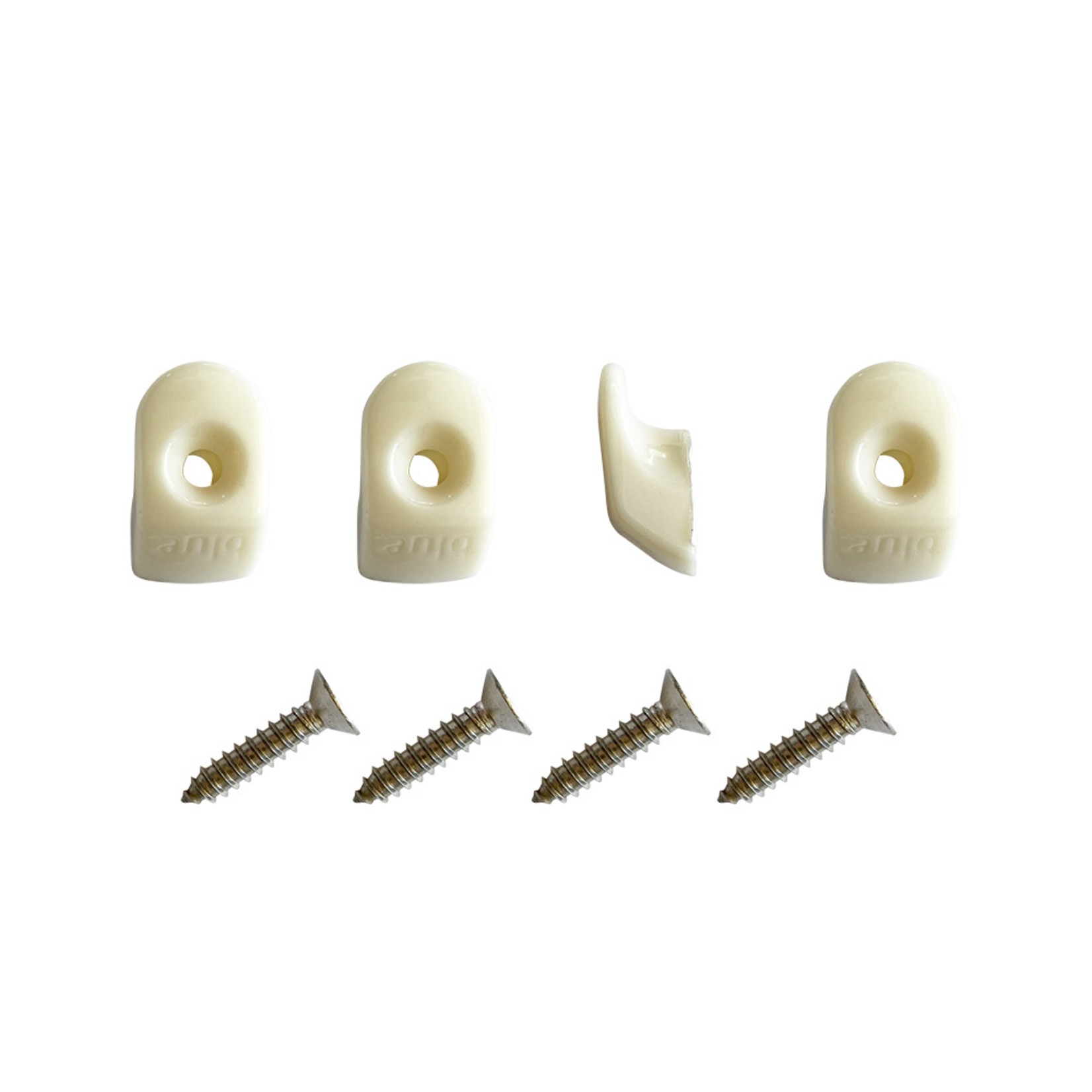 Blue Performance White Hooks/screws (4 pcs.)