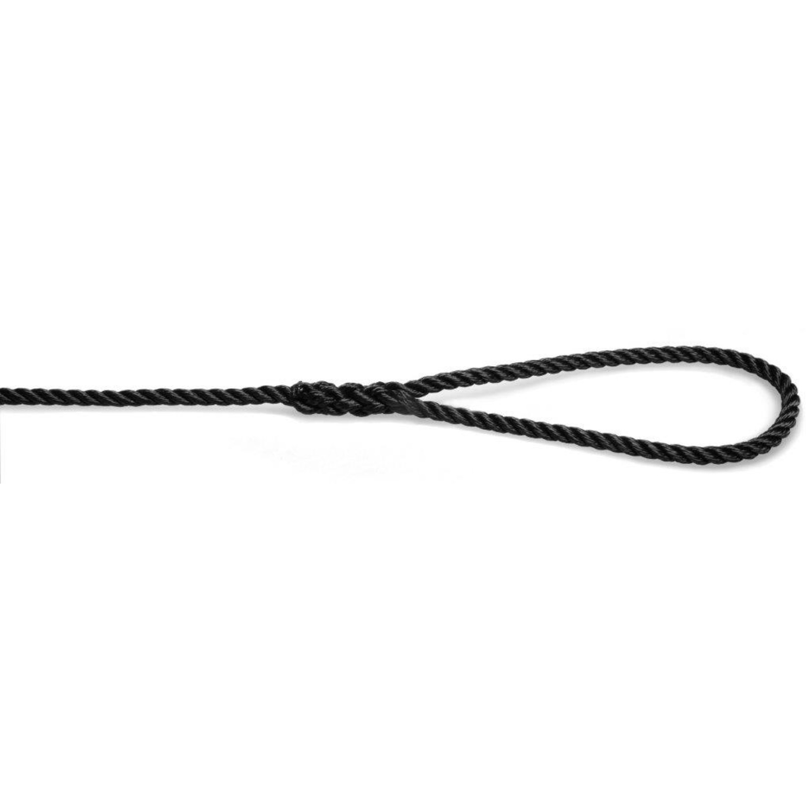 U-Rope Mooringline eyesplice 20cm. 12mm x 6m. black