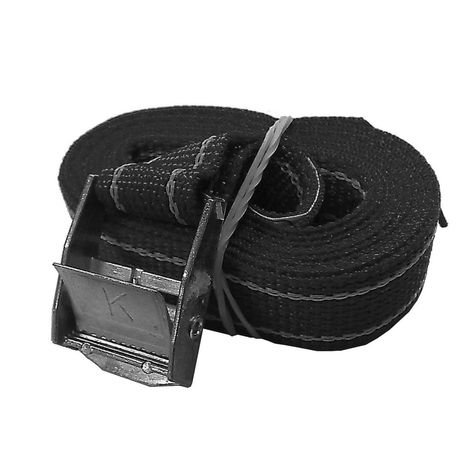 U-Rope General purpose strap with snap buckle. 25mm x 2.5m. black