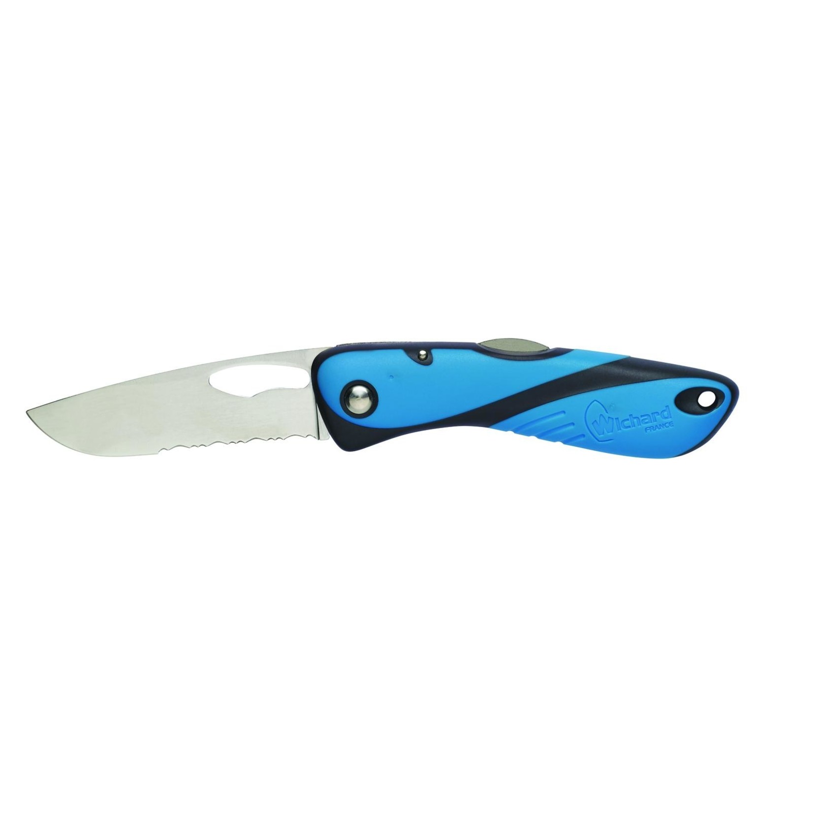 Wichard Offshore knife - Single serrated blade - Blue