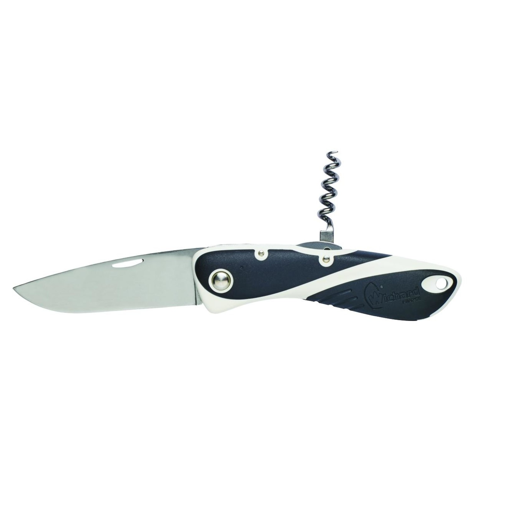 Wichard Aquaterra knife - Single plain blade & corkscrew - Black