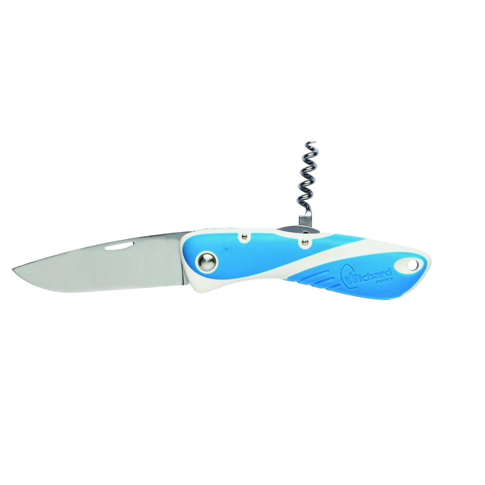 Wichard Aquaterra knife - Single plain blade & corkscrew - Bleu