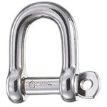 Wichard Self-locking D shackle - Dia 10 mm