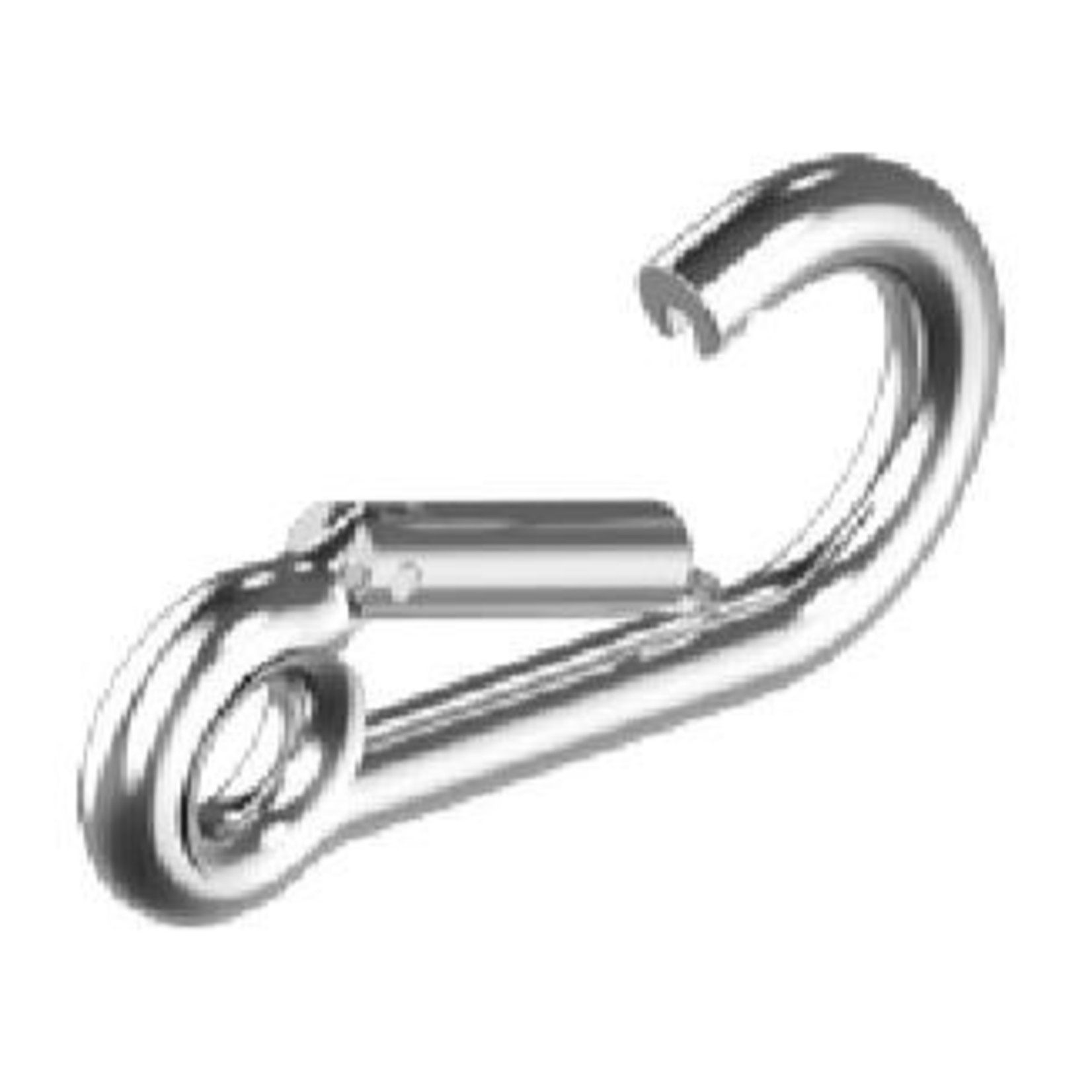 Snap hook with eye 5x50mm