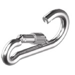 Snap hook with safety nut 6x60mm 10 pcs
