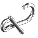 Snap hook wide opening 8x80mm