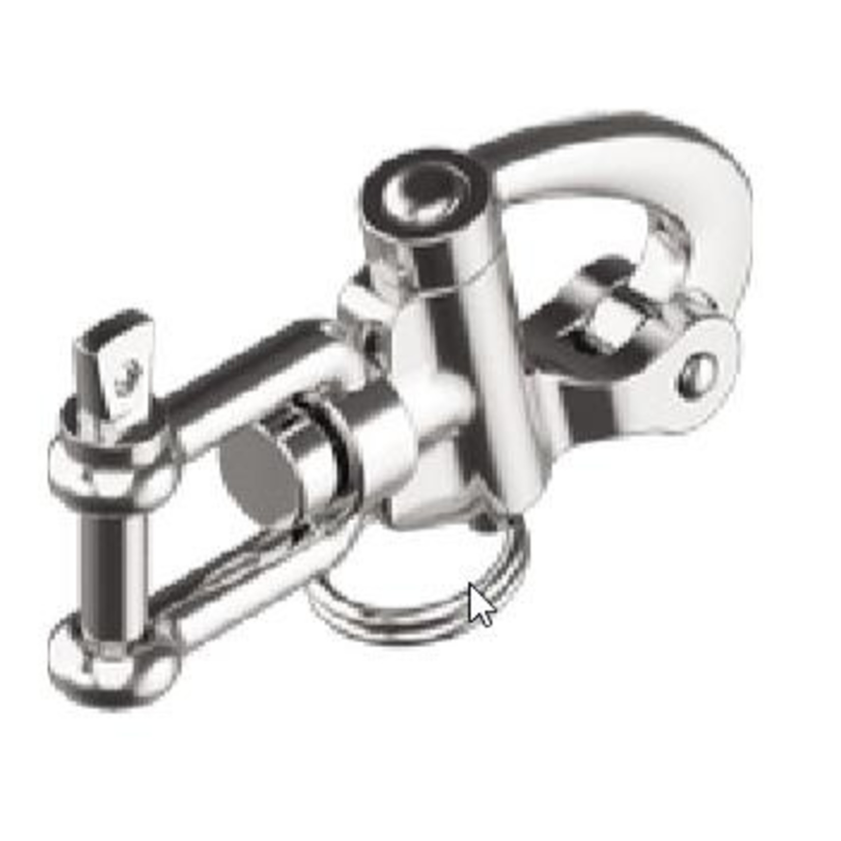 Swivel snap shackle w/jaw 70mm