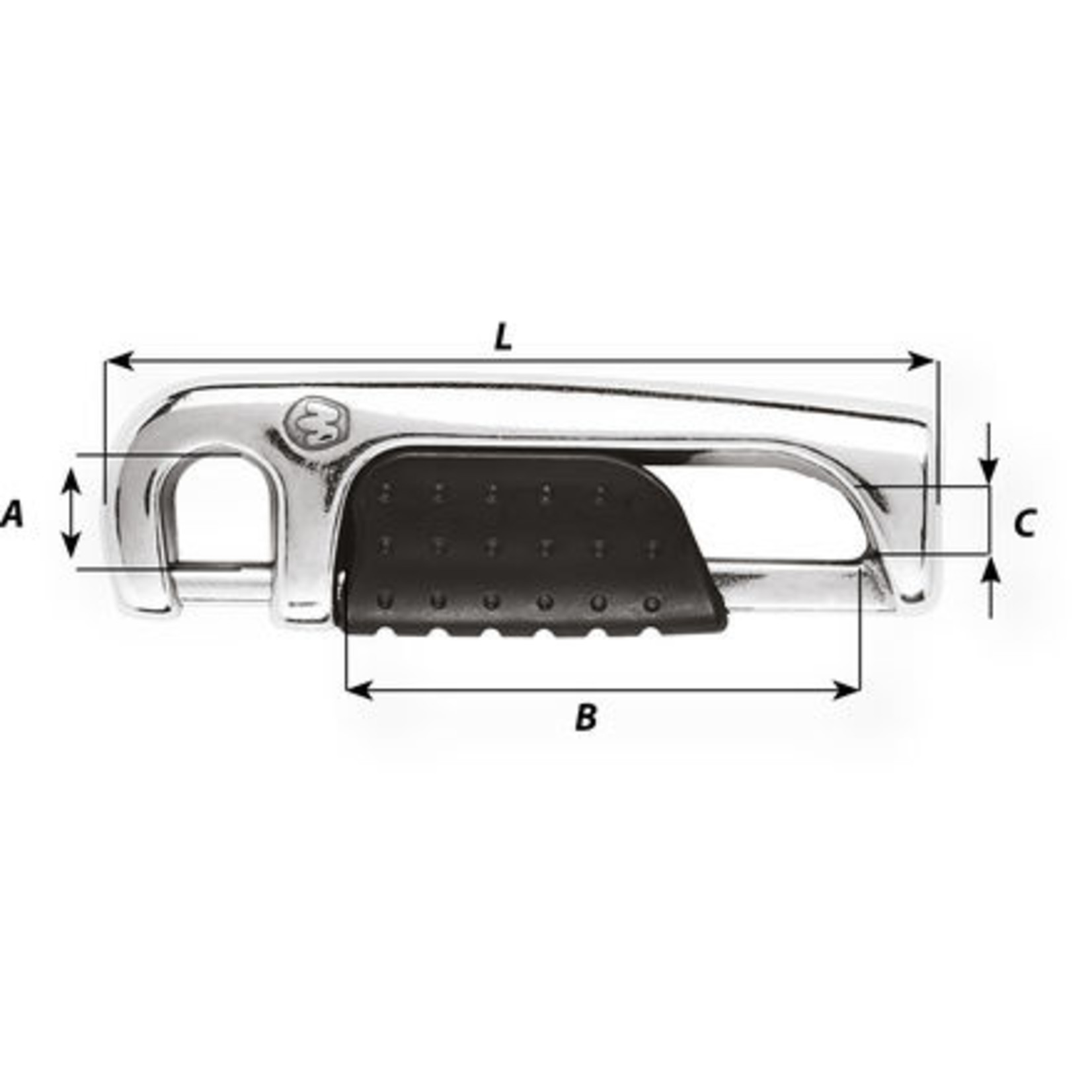 Wichard Automatic lifeline hook - Length: 91 mm - M8*125