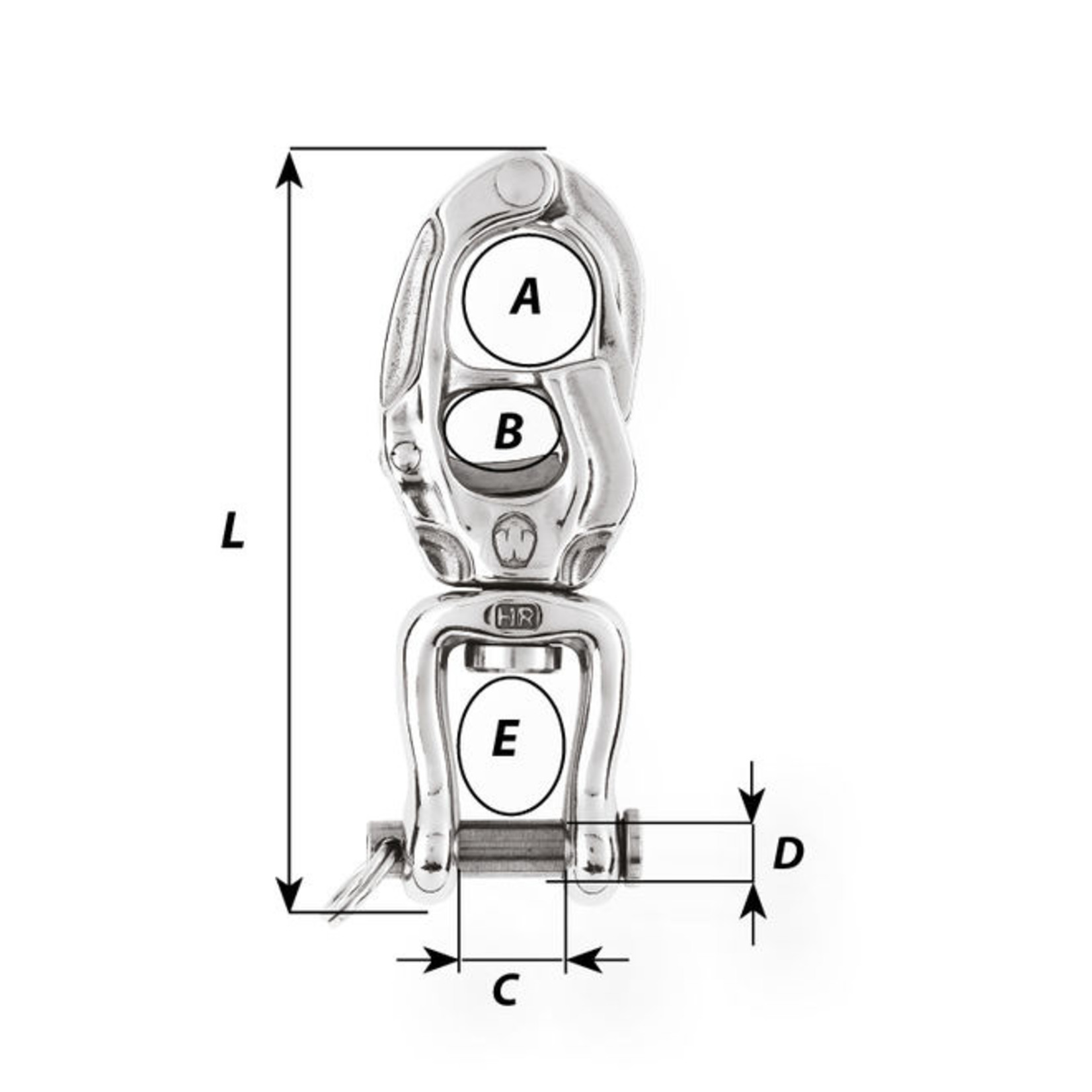 Wichard Speedlink HR trigger snap shackle - Swivel shackle - Length: 105 mm