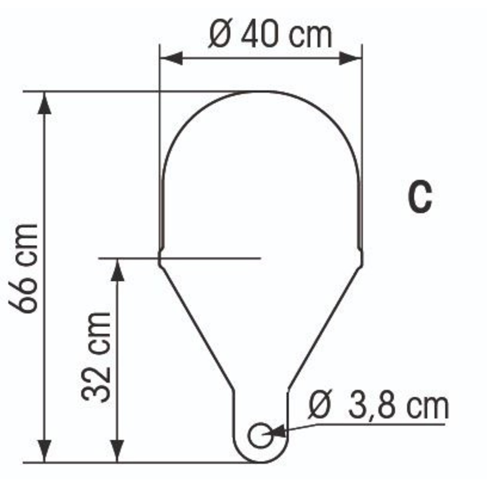 Plastimo Marking buoy sph.dia 40cm+foam+eyelet ye