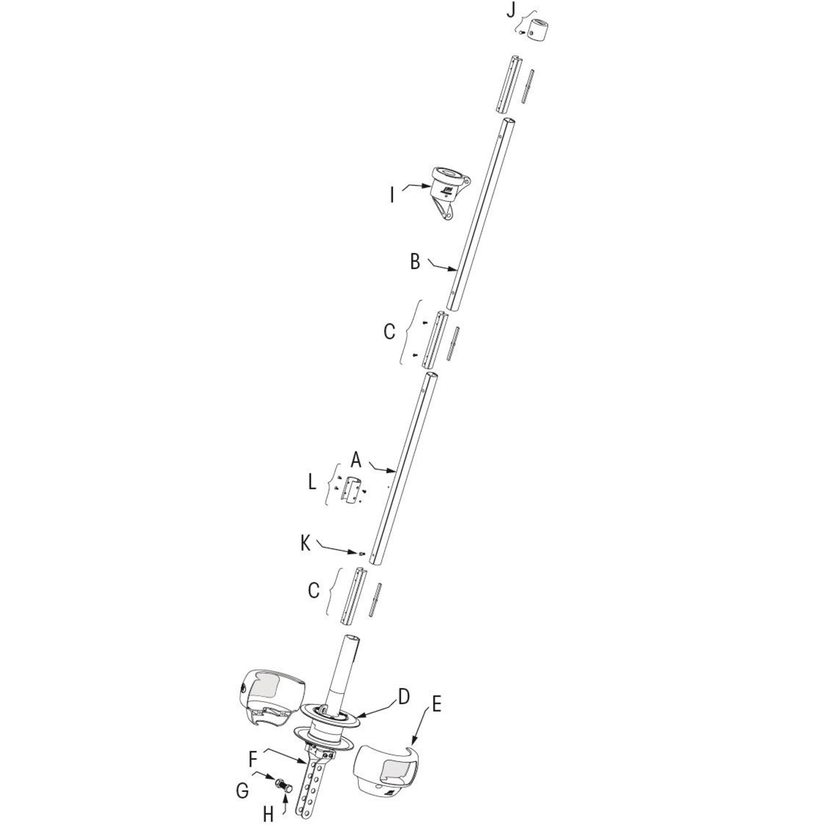 Plastimo Halyard swivel for 406s