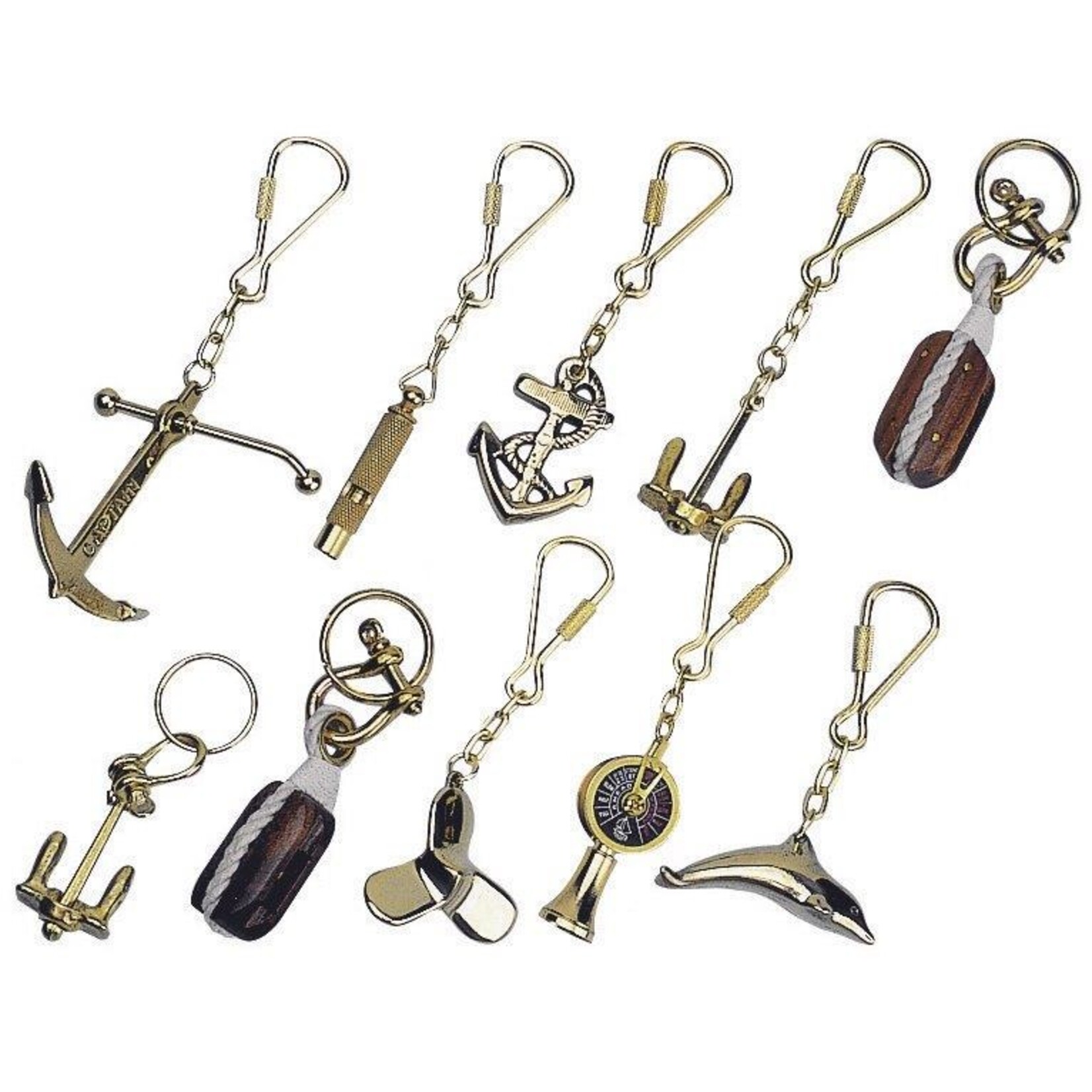 Plastimo Brass key rings (pkt 10)