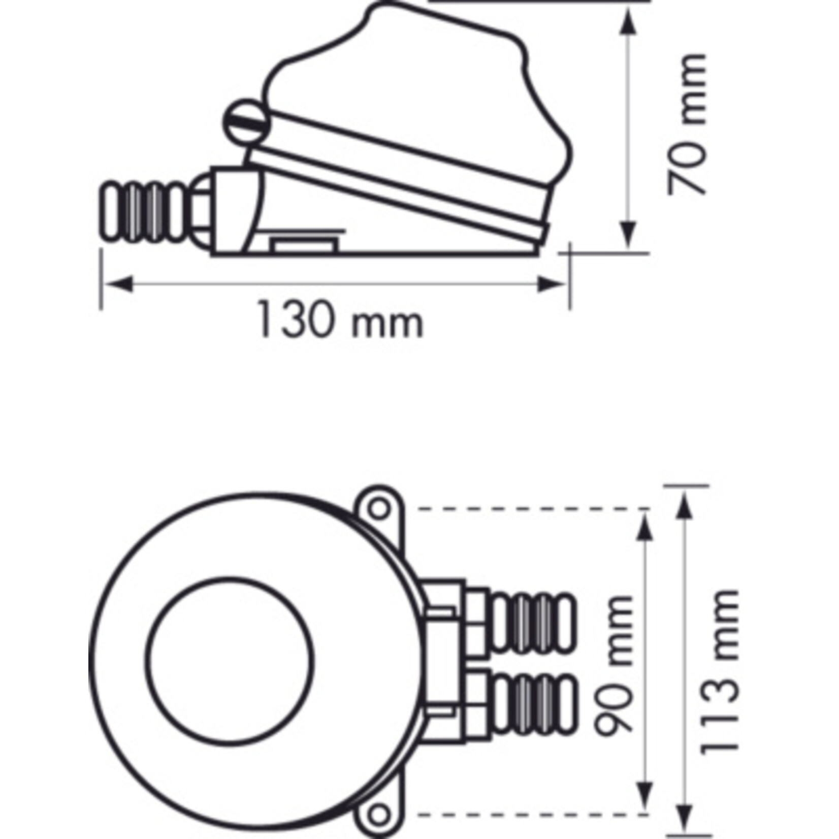 Plastimo Foot pump aluminium