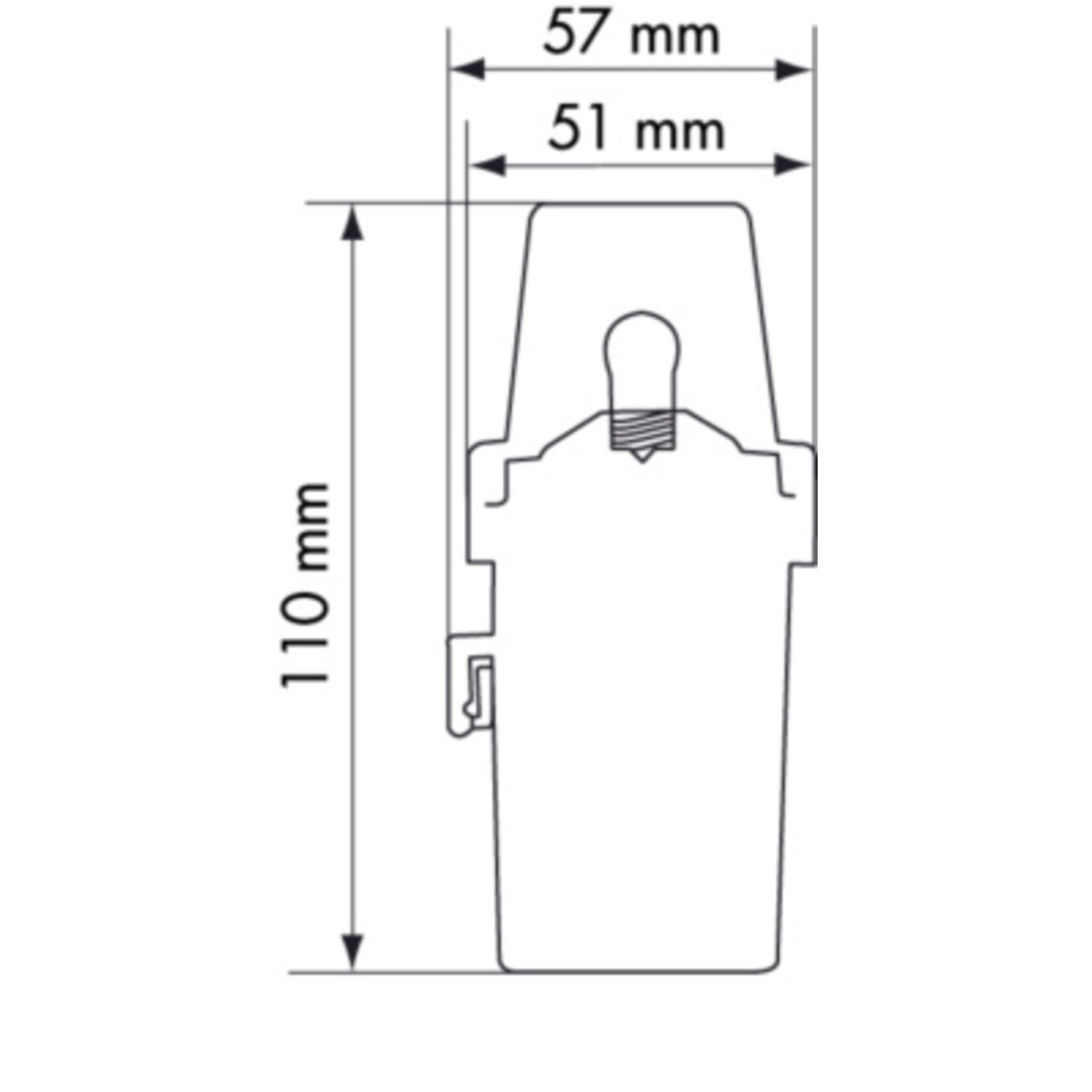 Plastimo Sternlight comp wh+refl 135.battry