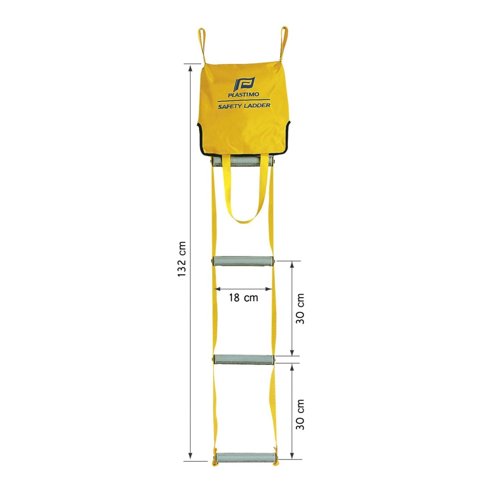 Plastimo Safety ladder yellow 4 steps
