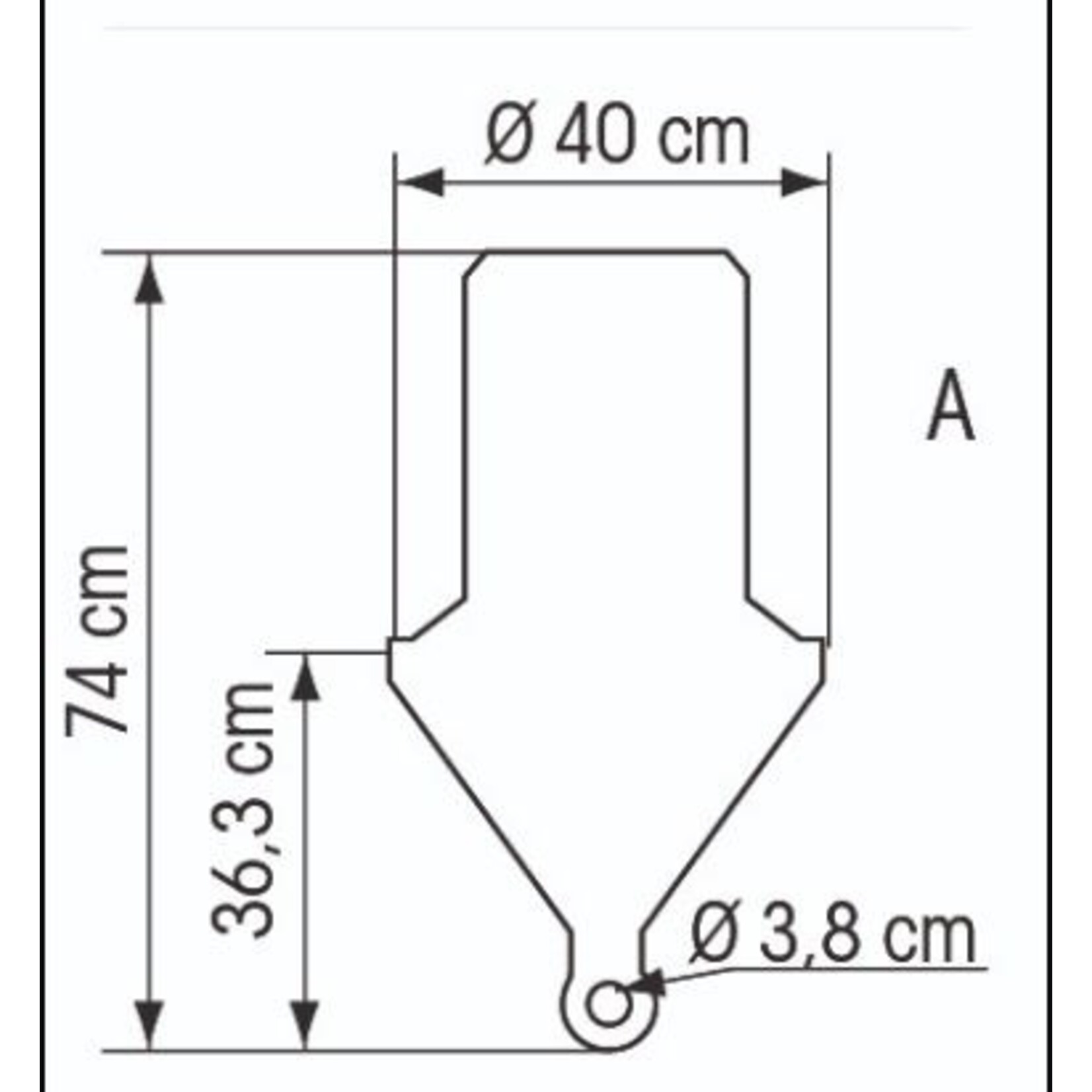 Plastimo Marking buoy cyl.d40cm+foam+eyelet red