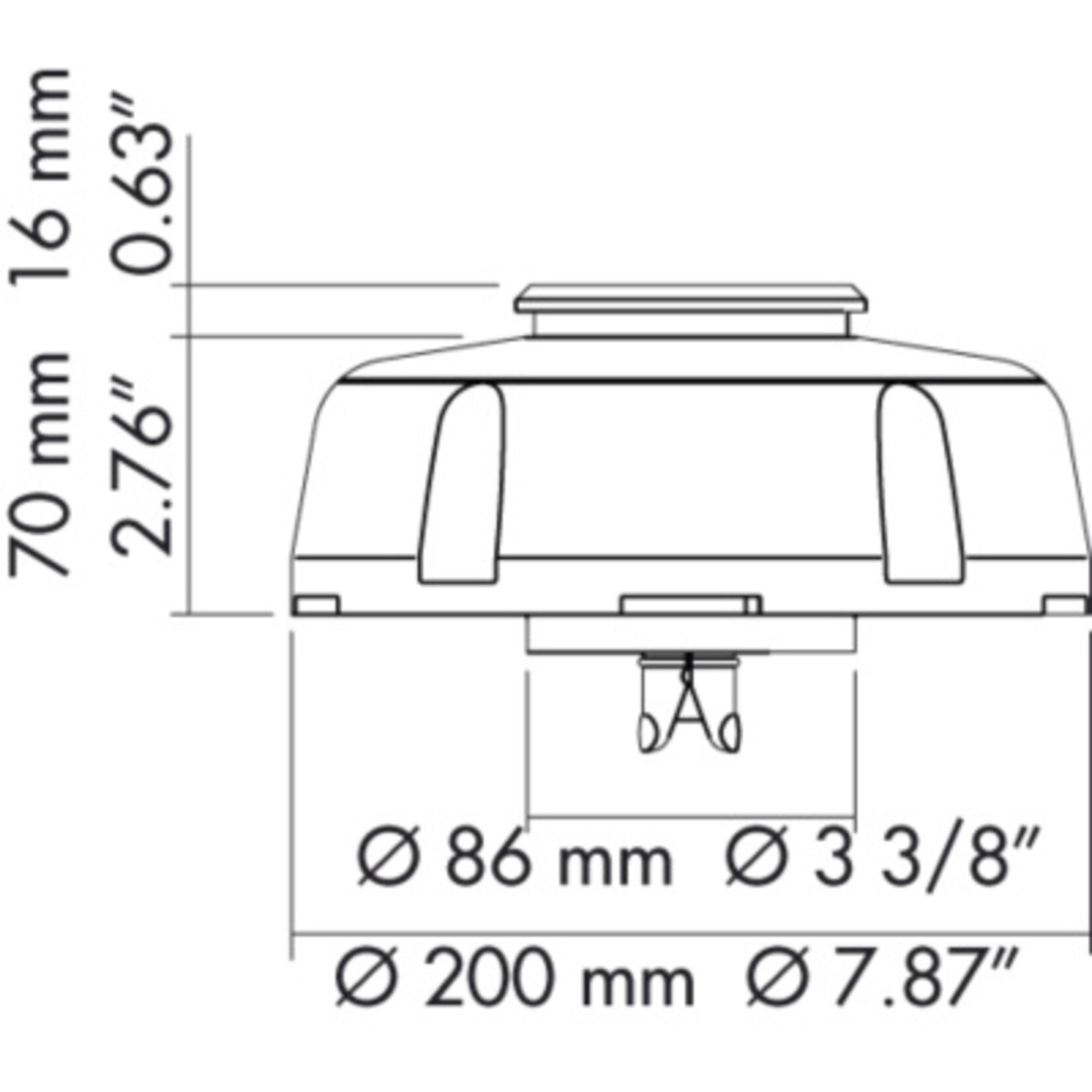 Plastimo Dorade auto 80mm without vent