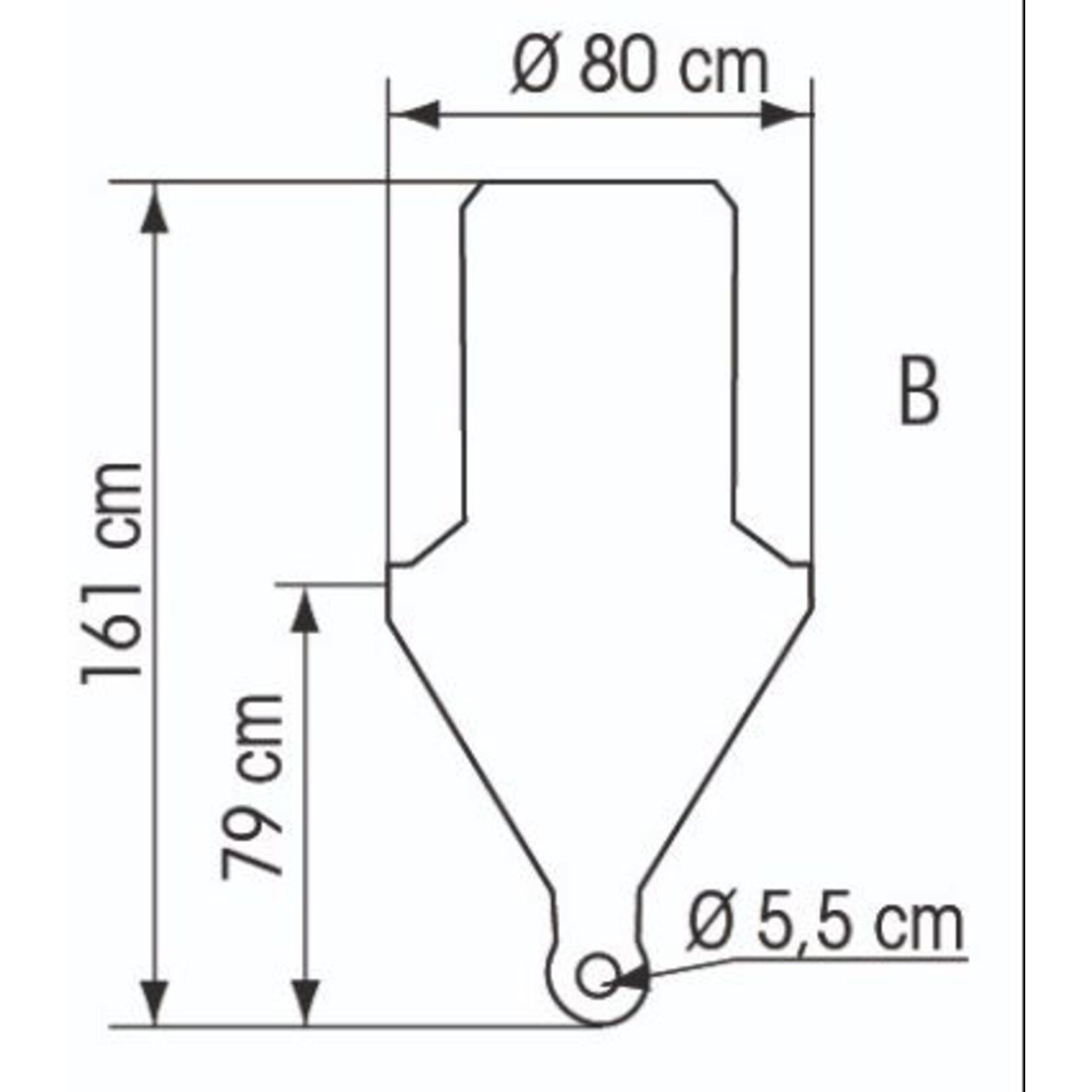 Plastimo Marking buoy cyl.d80cm+foam+eyelet red