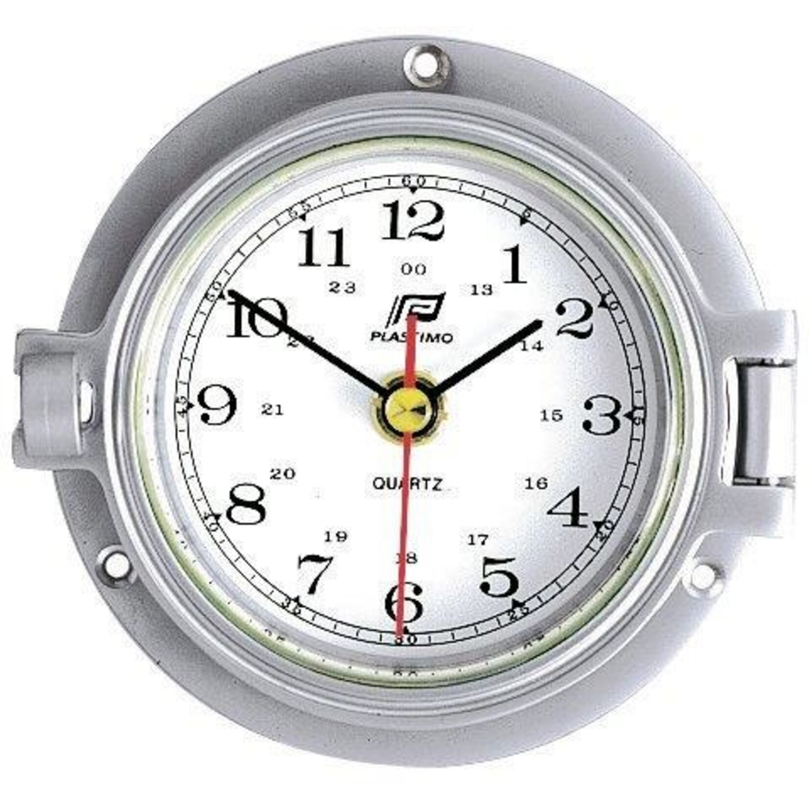 Plastimo Clock matte chrome 3''