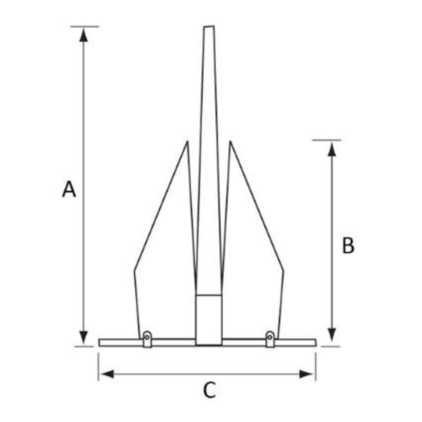 Plastimo Fortress anchor 1.9 kg