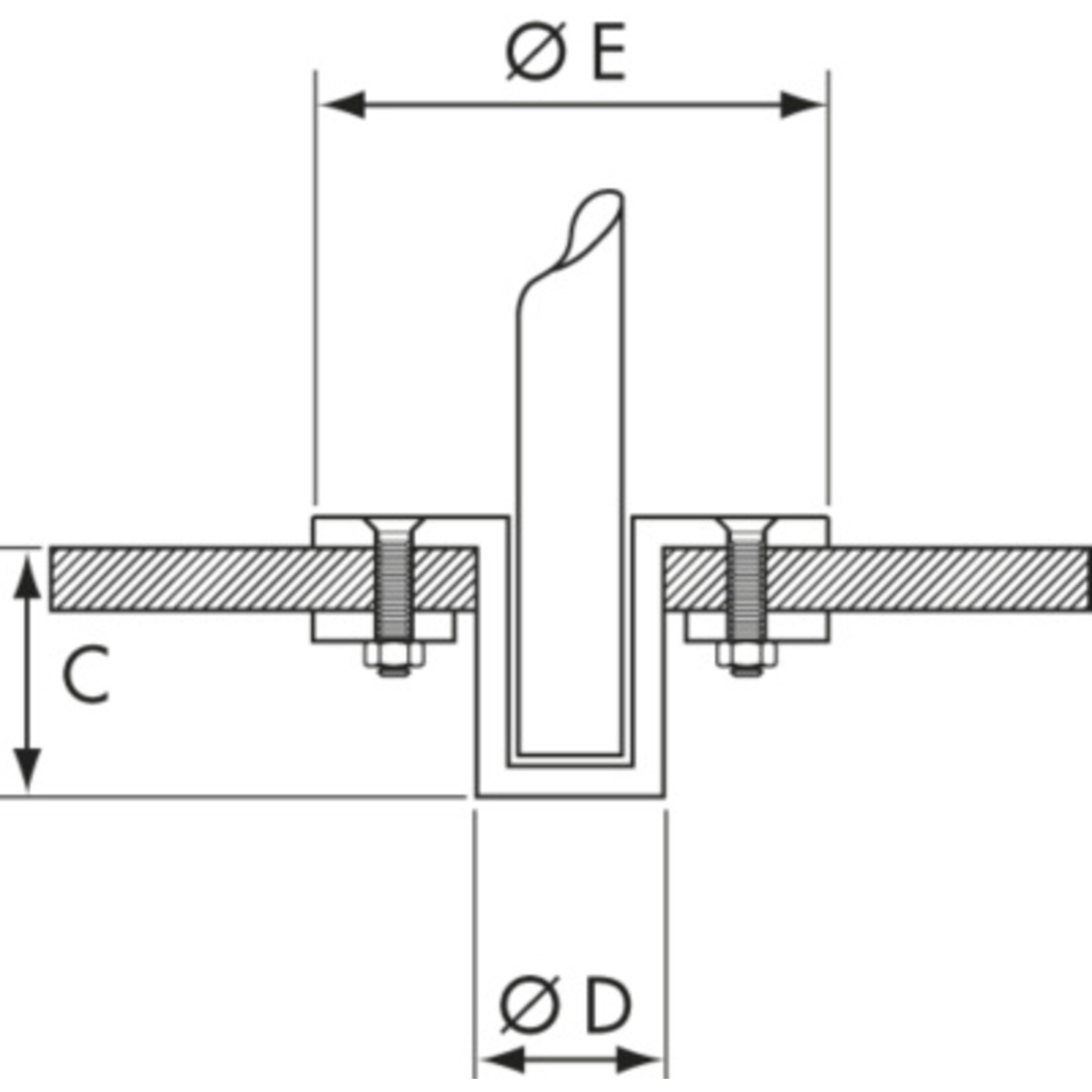 Plastimo Davits (pair)for max.weight 100 kg