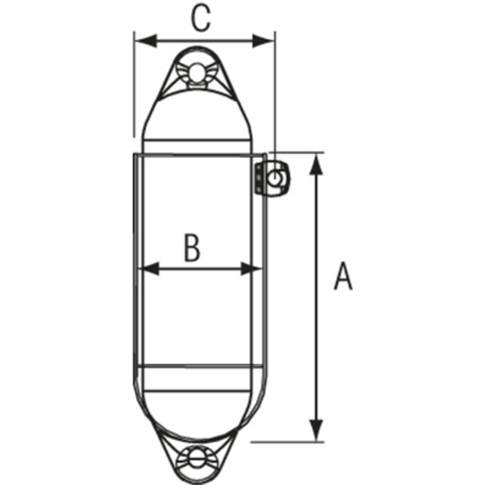 Plastimo Fender holder-single dia 230mm