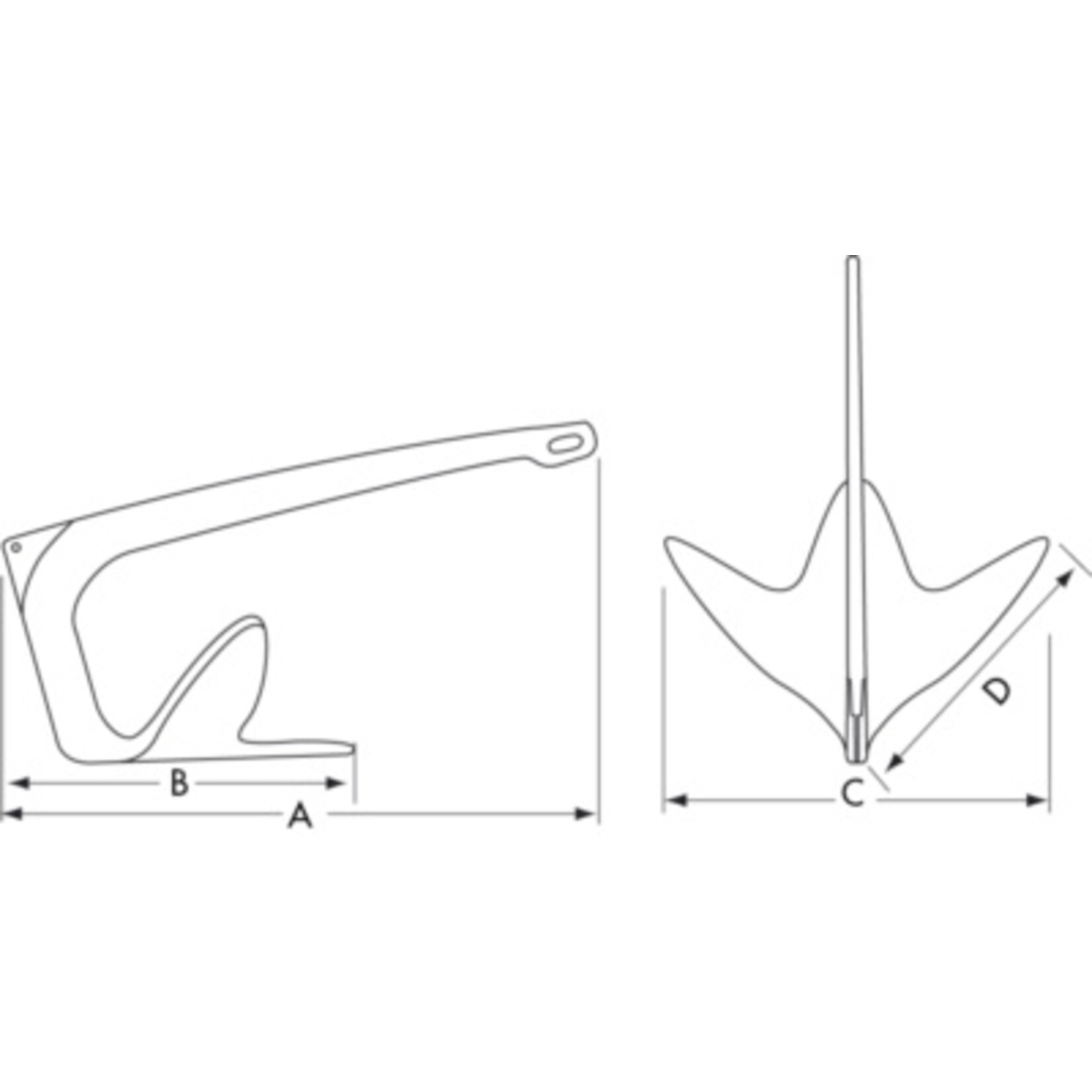 Plastimo Anchor fhd st.steel 30kg