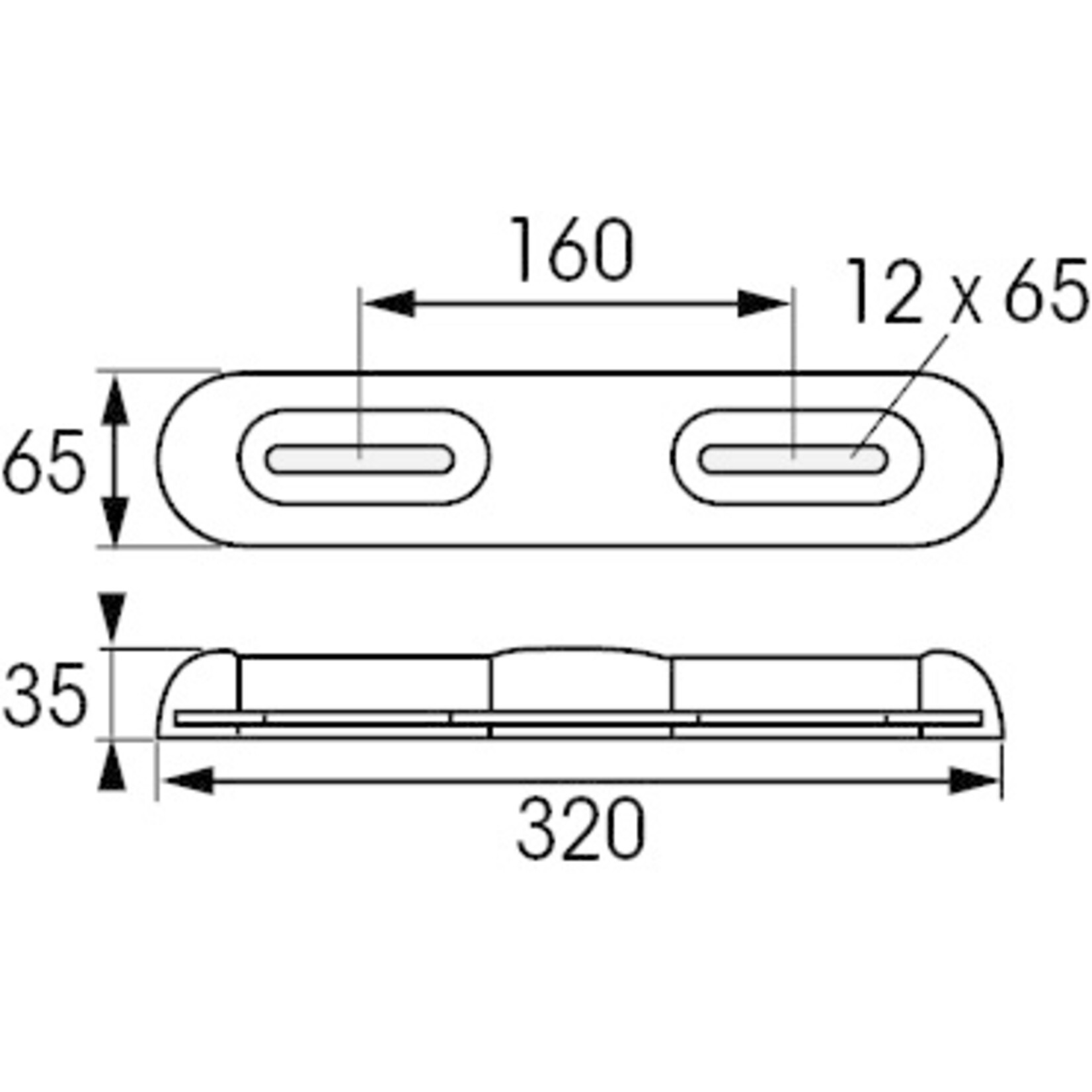 Plastimo Anode zc -euro- 320x65x35mm