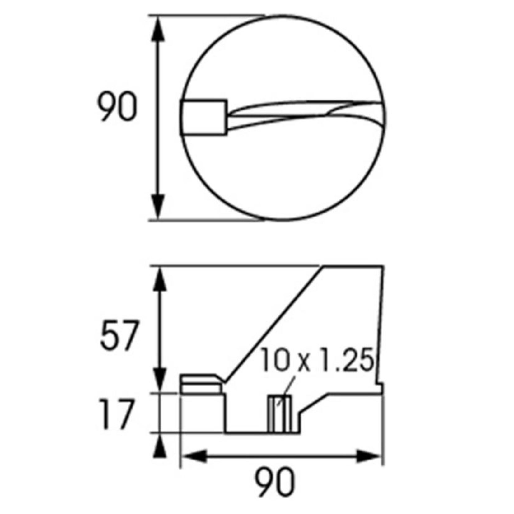 Plastimo Anode zc yamaha fin outb 115 to 225hp