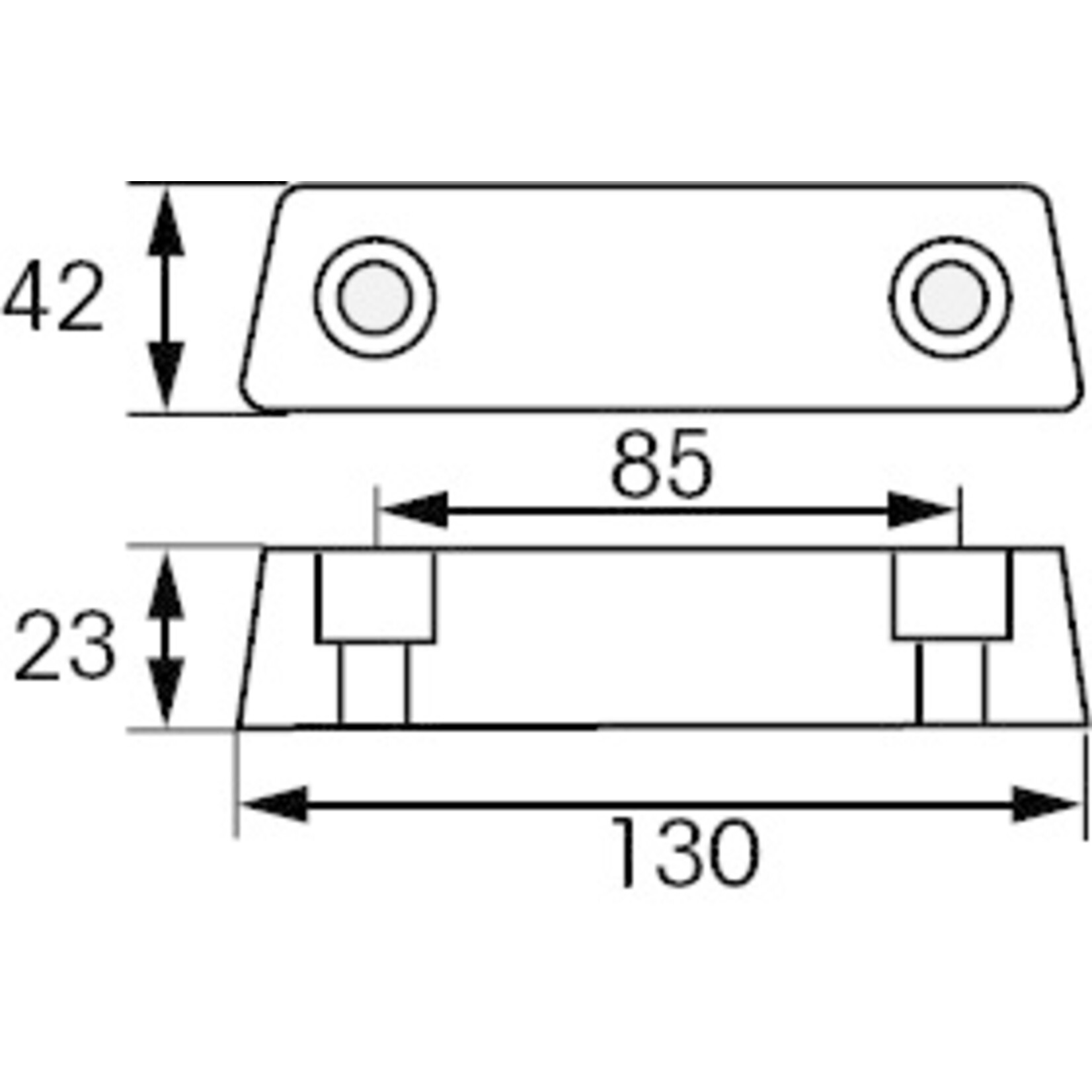 Plastimo Anode zc volvo bar for duo prop