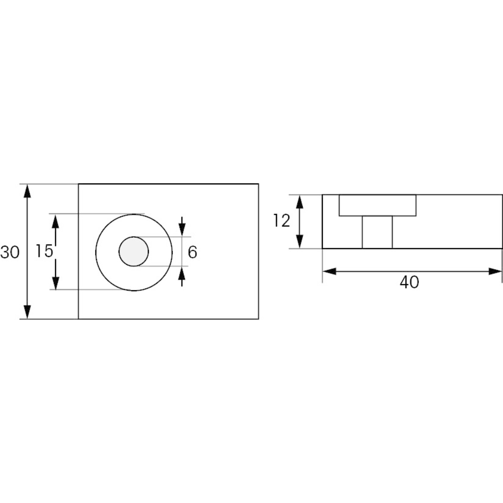 Plastimo Anode zc suzuki plate 40 hp