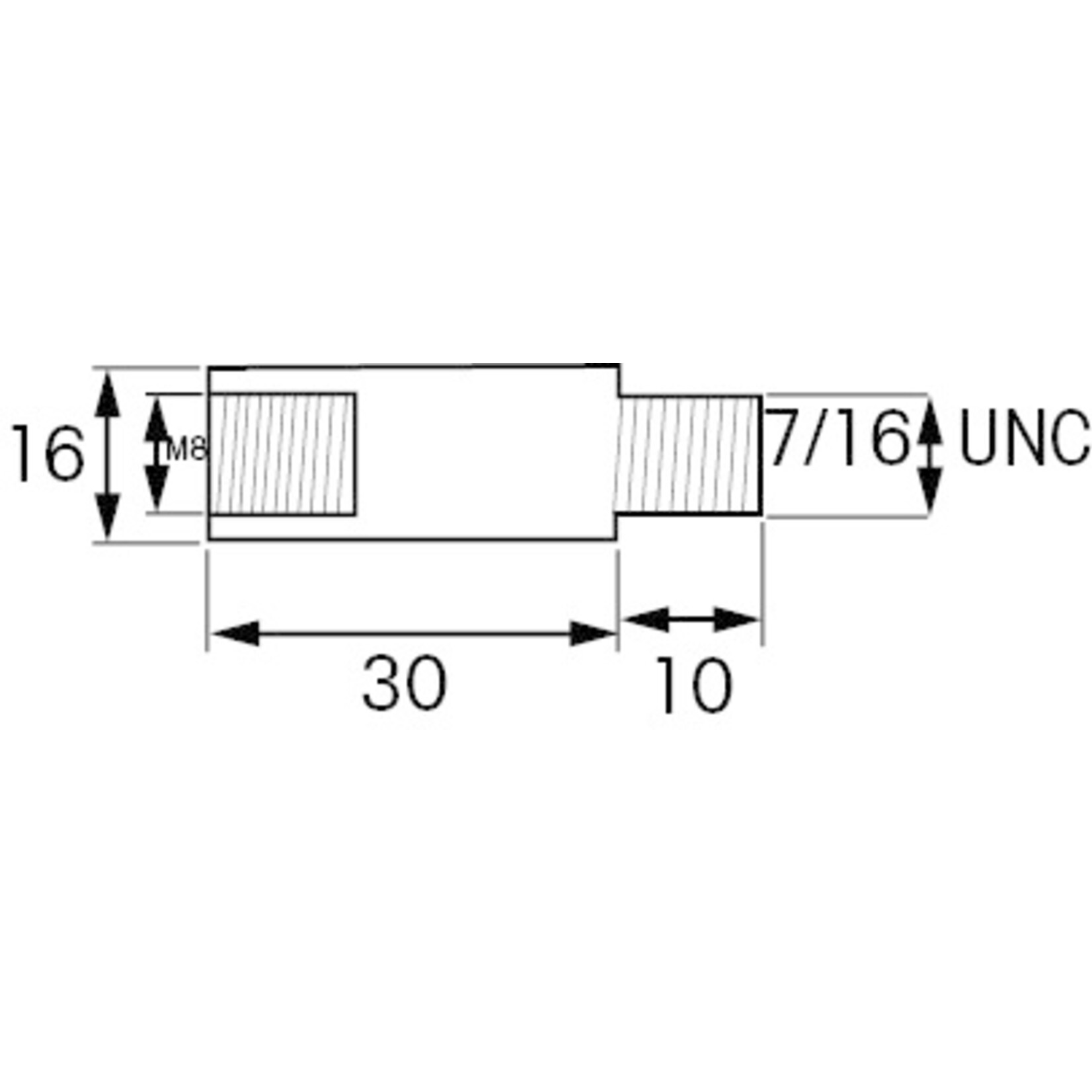 Plastimo Anode vlvo 16 h30 threaded 7/16w