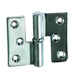 Plastimo Hinge left lift-off chrm brass 50x65