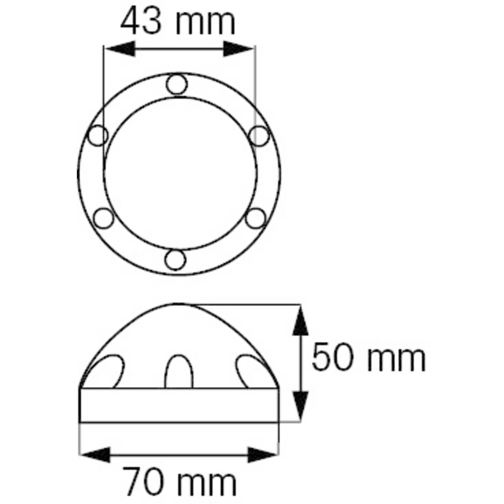 Plastimo Anode zc max prop 70 d.73/42 spacing 49