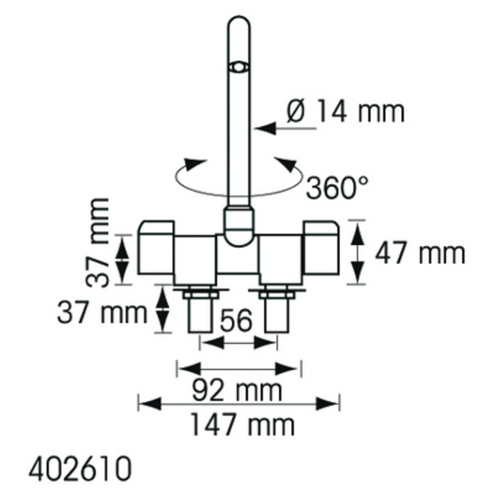 Plastimo White mixer folding tip